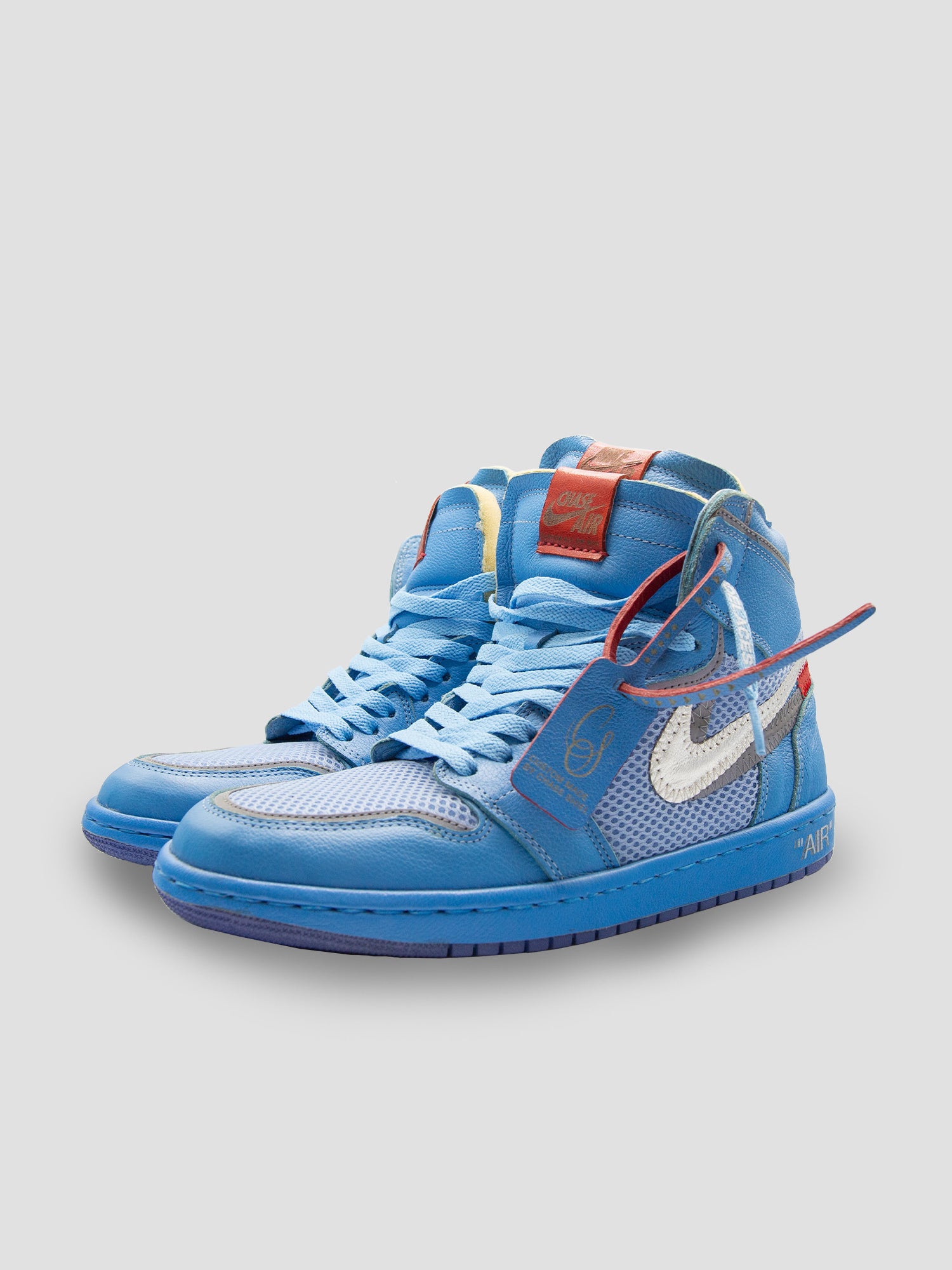 Air jordan off white clearance blue price