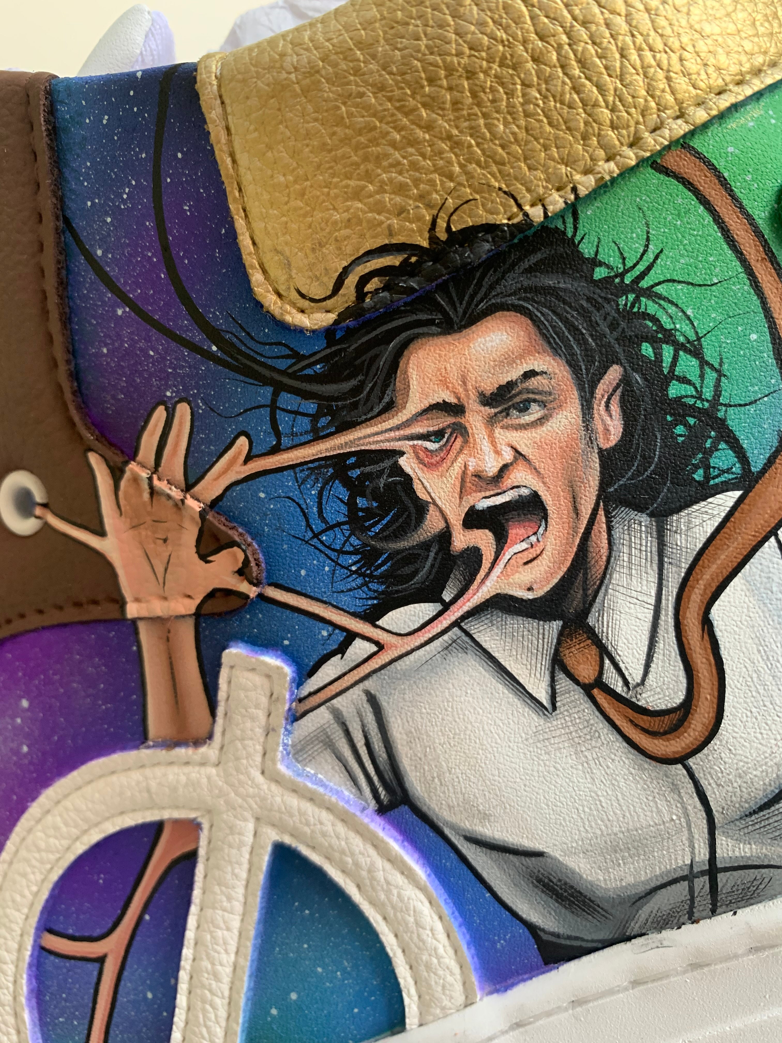 Close up of Loki by Loci x CANVVS Custom Trainer Design