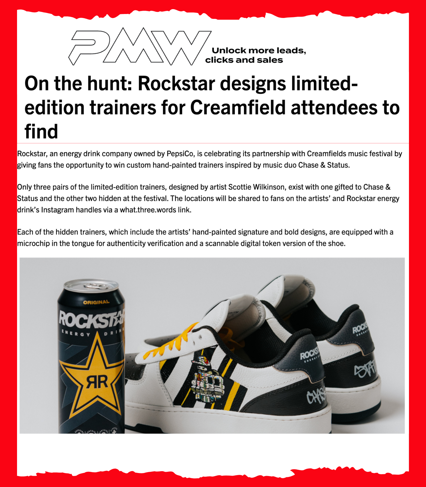 Custom Sneakers Chase and Status