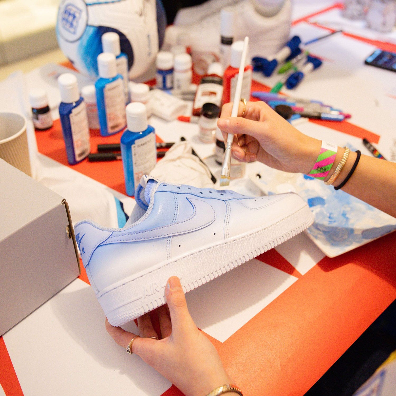 AF1s Being painted