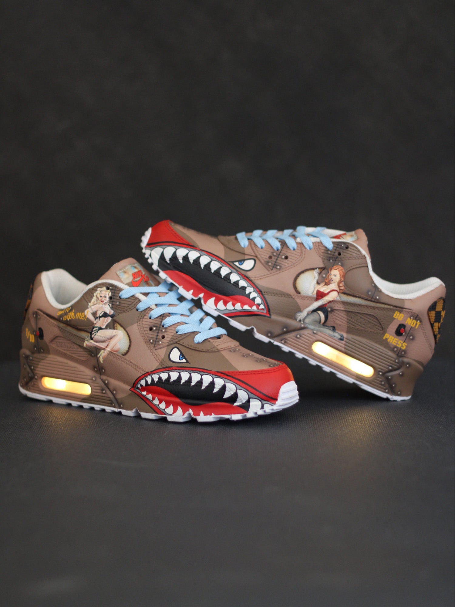 Custom Nike AirMax 90 WARHAWK!! (Custom Shoes) 