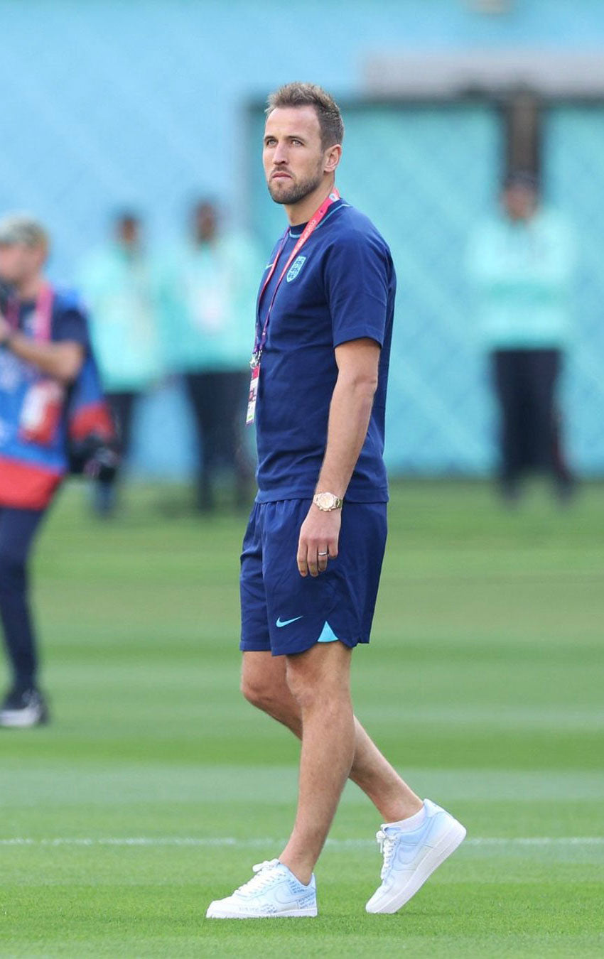Harry Kane wearing CANVVS custom AF1s on the pitch